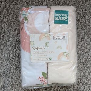 Buybuy Baby by Evolur RainBoho 2-Piece Fitted Crib Sheet Set